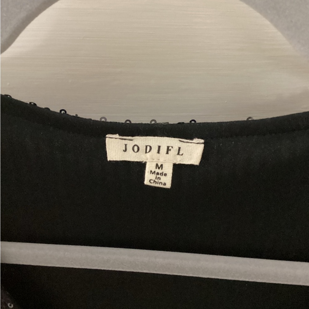 JODIFL Elegant Black Blouse
